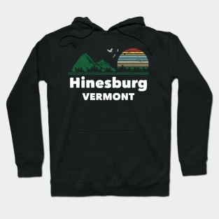 Mountain Sunset Flying Birds Outdoor Hinesburg Vermont Hoodie